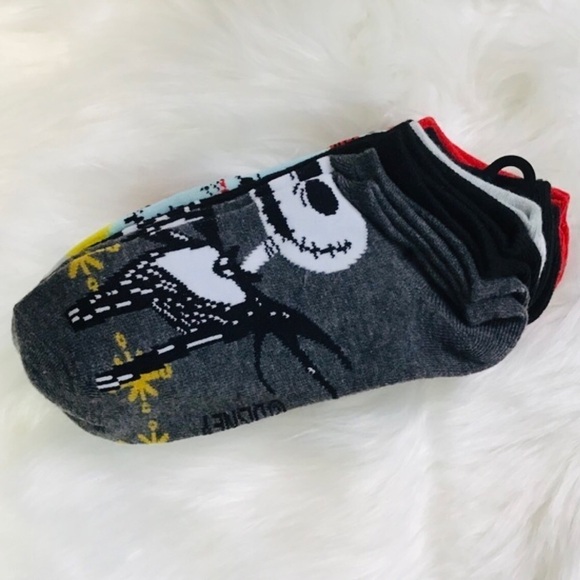 DISNEY Socks 6 Pair A Nightmare Before Christmas No Show Low Style Haunted - Picture 3 of 7